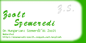 zsolt szemeredi business card